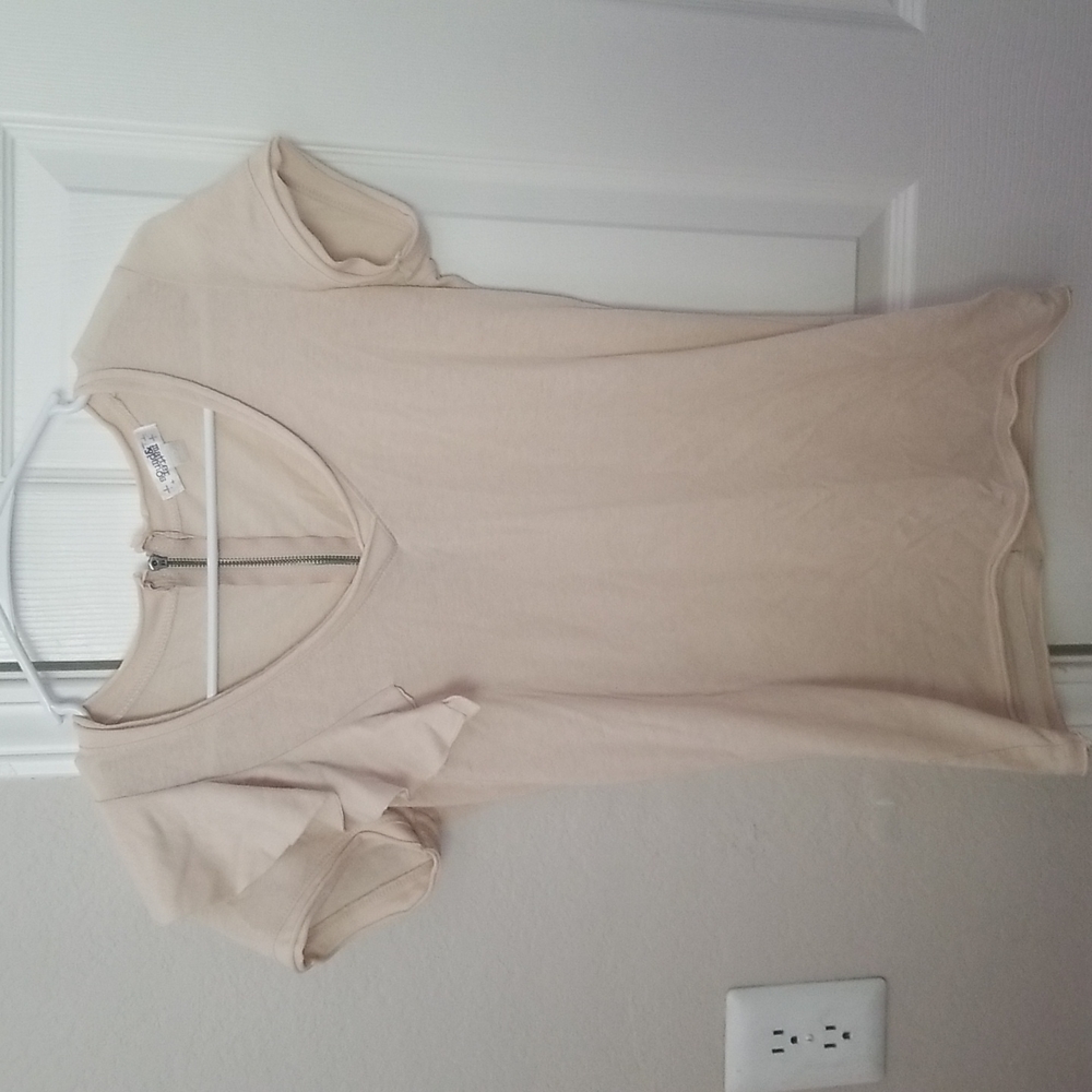 Sound & Matter Cream Short Sleeved Blouse